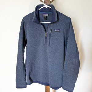 Men's Patagonia Better Sweater, Quarter-zip, Blue, Size M